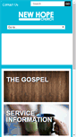 Mobile Screenshot of mynewhope.ca